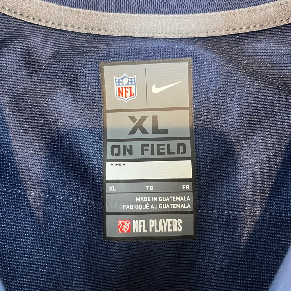 Nike Mens Dallas Cowboys Andy Dalton Jersey Navy Blue NFL Football XL Gameday - Picture 7 of 8